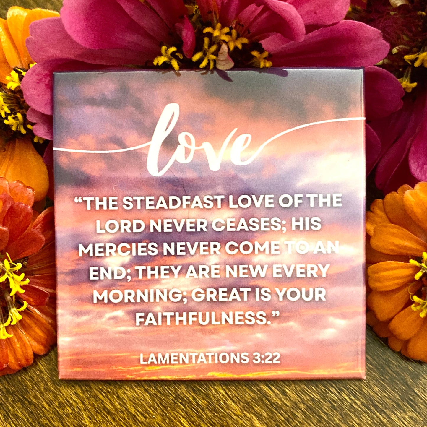 "Faith, Hope & Love" Set of 3 Magnets